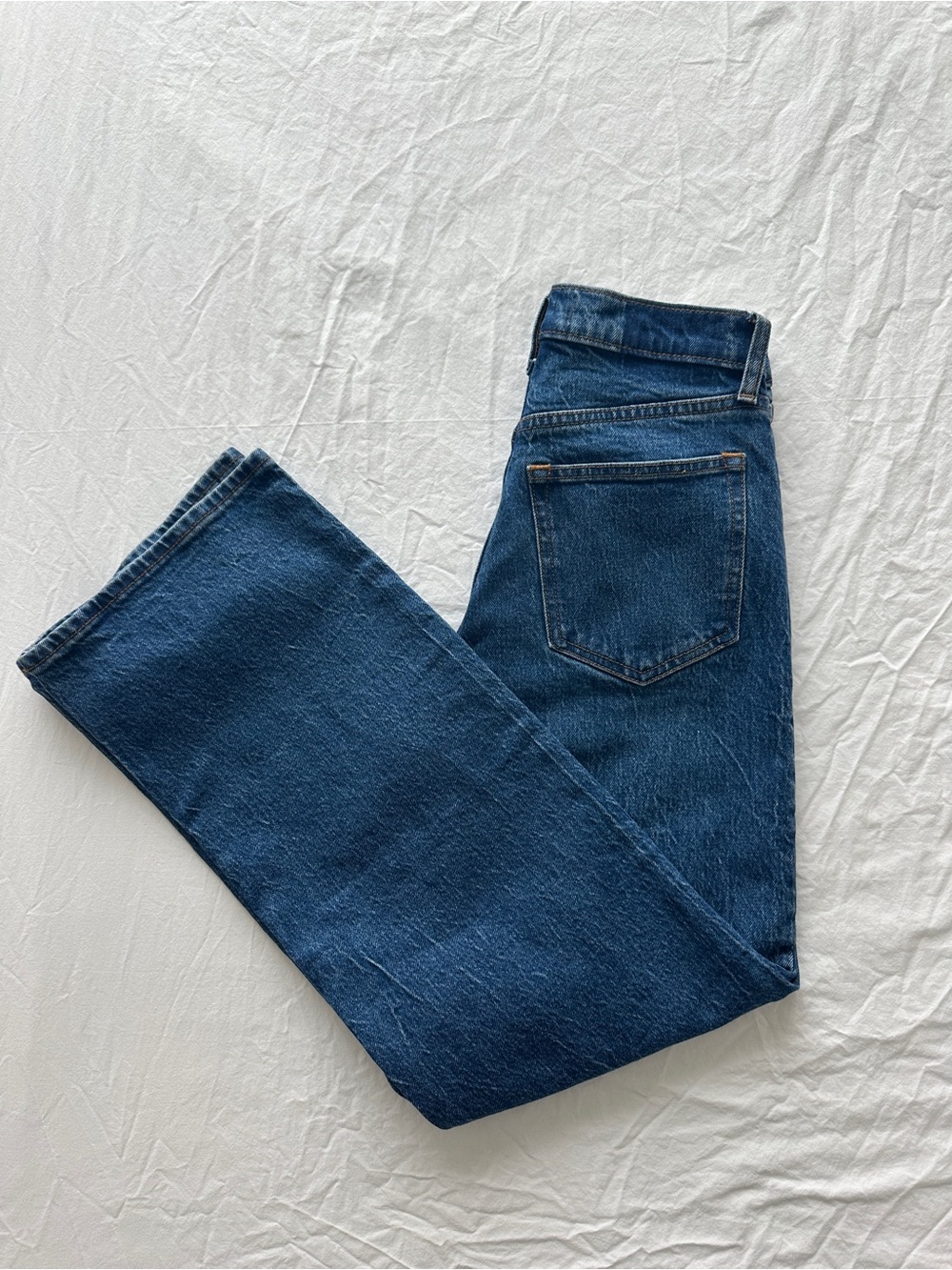 Abercrombie Classic Straight-Leg Jeans in Dark Blue
